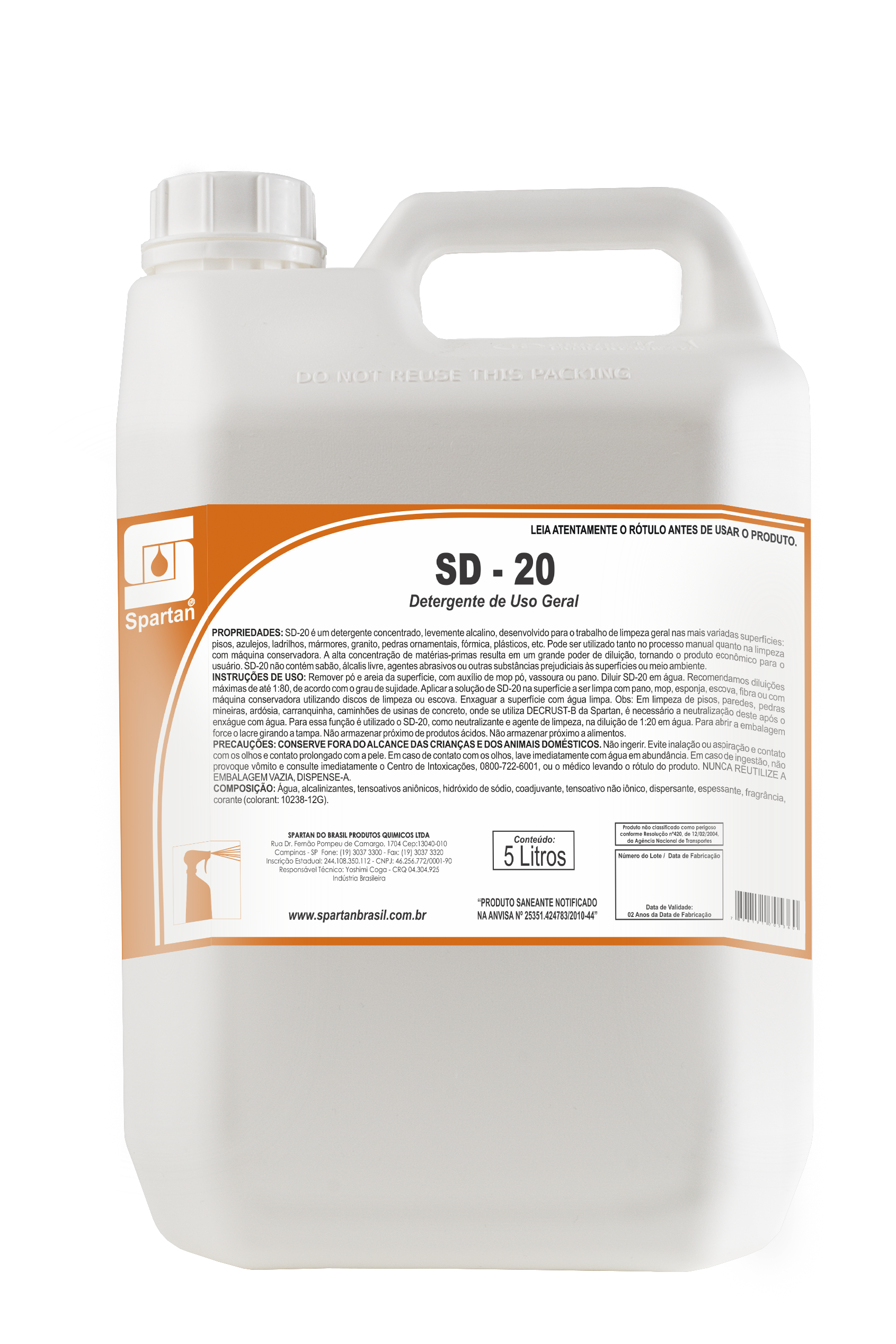 Spartan SD-20 Detergente de Uso Geral 5L
